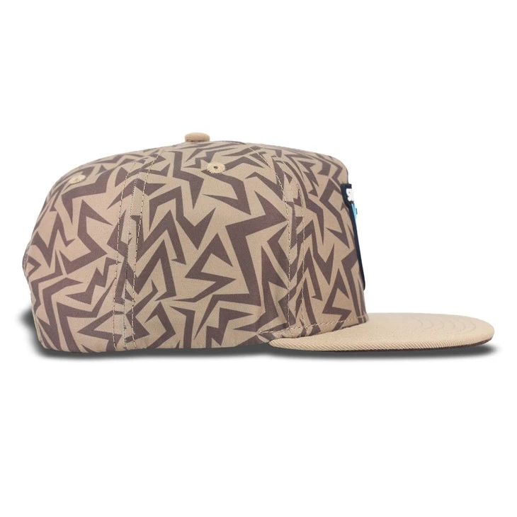 Light Brown Rocket Rubber Snapback Cap