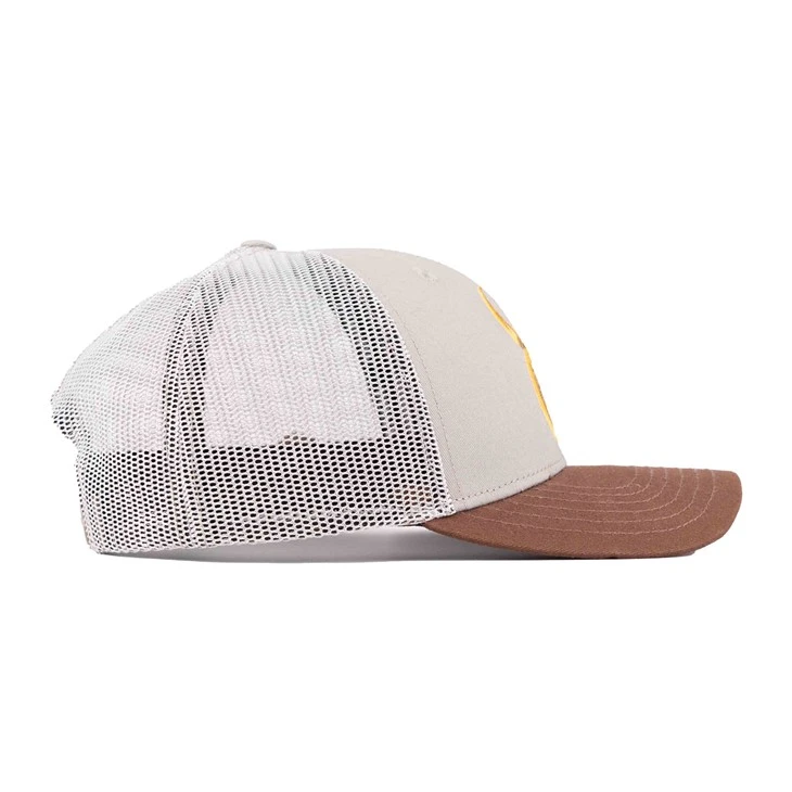 TCAP Custom Cotton Fabric Flat Embroidery 6-Panel Trucker Cap