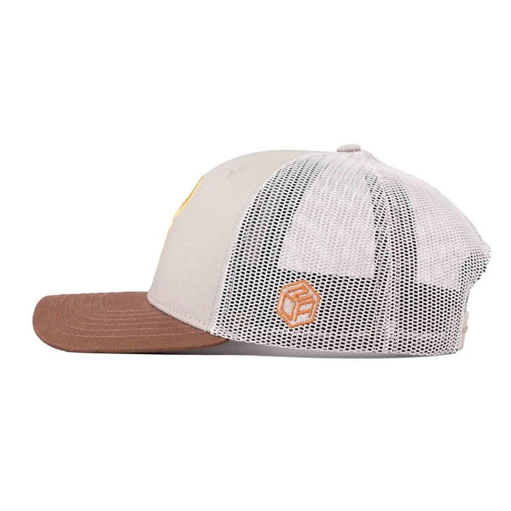 TCAP Custom Cotton Fabric Flat Embroidery 6-Panel Trucker Cap